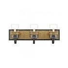Quoizel Lighting FIN8624AWN Finch 3-Lights 180W Aged Walnut Vanity Light