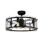 Quoizel Lighting Fortress FTS3124EK Earth Black 32W 24.25" Ceiling Fan