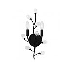 Quoizel Lighting Heiress HEI8709MBK 2-Lights Matte Black Wall Sconce