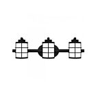Quoizel Lighting Hazlett HZT8623MBK 3-Lights Matte Black 300W Vanity Light