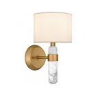 Quoizel Lighting Kimberly KMB8707BWS 1-Light Brushed Weathered Brass Wall Sconce