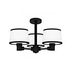 Quoizel Lighting KYL1722MBK 3 Lights Matte Black 300W Kylen Semi Flush Mount