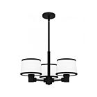 Quoizel Lighting KYL2822MBK 3 Lights Matte Black 300W Kylen
 Pendant