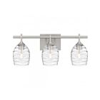 Quoizel Lighting Lucy LCY8622BN 3-Lights Brushed Nickel 300W Vanity Light