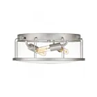 Quoizel Lighting LUD1613BN Ludlow 3-Lights 120W Brushed Nickel Flush Mount