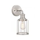 Quoizel Lighting LUD8605BN Ludlow 1-Light 100W Brushed Nickel Wall Sconce