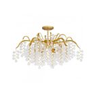 Quoizel Lighting MAP1728GFL Maple 6-Lights 360W Gold Leaf Semi Flush Mount