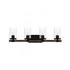 Quoizel Lighting NTH8629MBK Nottinghill 4-Lights 400W Matte Black Vanity Light