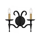 Quoizel Lighting OCA8714EK 2 Lights Earth Black 120W Octavia Wall Sconce