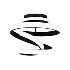 Quoizel Lighting PCAVI1713MBK Aviv 26W Matte Black Semi Flush Mount 