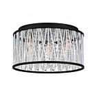 Quoizel Lighting PCCET1616MBK 5 Lights Matte Black 60W Celeste Flush Mount