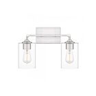 Quoizel Lighting PRC8616BN Prescott 2-Lights 200W Brushed Nickel Vanity Light
