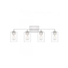 Quoizel Lighting Prescott PRC8633MBK 4-Lights Matte Black 400W Vanity Light