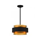 Quoizel Lighting Quoizel QP5570EK 3-Lights 225W Earth Black Pendant