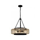 Quoizel Lighting Waylon QP5573MBK 4-Lights 400W Matte Black Pendant