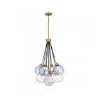 Quoizel Lighting QP6749BWS Soiree 4-Lights 60W Brushed Weathered Brass Pendant