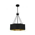 Quoizel Lighting QP6755MBK Zyler 4-Lights 100W Matte Black Pendant
