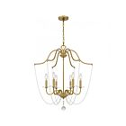 Quoizel Lighting SDY5028AB 6 Lights Aged Brass 360W Sunday Chandelier