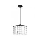 Quoizel Lighting Seigler SGL2814MBK 3-Lights 180W Matte Black Pendant