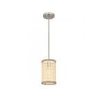 Quoizel Lighting Syrah SYA1506BN 1-Light Brushed Nickel 100W Mini Pendant