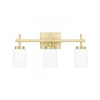Quoizel Lighting Wilburn WLB8622Y 3-Lights Satin Brass 75W Vanity Light