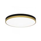 Quoizel Lighting WLN1620MBKG Weldin 35W Matte Black Gold LED Flush Mount