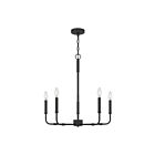 Quoizel Lighting ABR5024MBK 5 Lights Matte Black 300W Abner Chandelier
