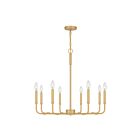 Quoizel Lighting ABR5028AB 8 Lights Aged Brass 480W Abner Chandelier