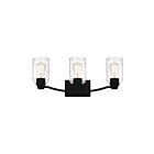 Quoizel Lighting ACA8623MBK 3 Lights Matte Black 300W Acacia Bath Light