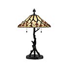 Quoizel Lighting AG711TVA 2 Lights Valiant Bronze 150W Agate Portable Table Lamp
