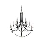 Quoizel Lighting ANA5015K 15 Lights Mystic Black 900W Alana Chandelier