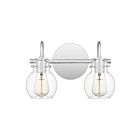 Quoizel Lighting ANW8602C 2 Lights Polished Chrome 120W Andrews Bath Light