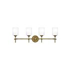 Quoizel Lighting ARI8631WS 4 Lights Weathered Brass 400W Aria Bath Light