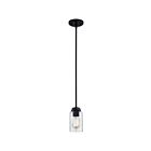 Quoizel Lighting BLA1505MBK 1 Light Matte Black 100W Blanche Mini Pendant