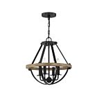 Quoizel Lighting BRL2816EK 4 Lights Earth Black 240W Bartlett Pendant