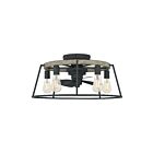 Quoizel Lighting BRT3124GK 5 Lights Grey Ash 40W Brockton Fandelier