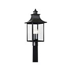 Quoizel Lighting CCR9010K 3 Lights Mystic Black 180W Chancellor Outdoor Lantern