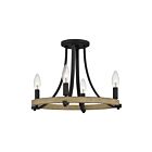 Quoizel Lighting CMS1716GK 4 Lights Grey Ash 240W Colombes Semi-Flush Mount