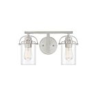 Quoizel Lighting EMR8602BN 2 Lights Brushed Nickel 200W Emerson Bath Light