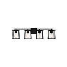 Quoizel Lighting LDG8633MBK 4 Lights Matte Black 400W Lodge Bath Light