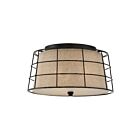 Quoizel Lighting LND1616MC 3 Lights Mottled Cocoa 300W Landings Flush Mount