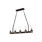 Quoizel Lighting LSB539OZ 5 Lights Old Bronze 300W Lisbon Island Chandelier
