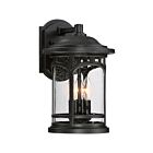 Quoizel Lighting MBH8409K 3 Lights Mystic Black 180W Marblehead Outdoor Lantern