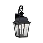 Quoizel Lighting MHE8409K 2 Lights Mystic Black 120W Millhouse Outdoor Lantern