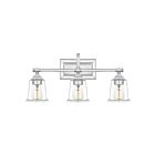 Quoizel Lighting NLC8603C 3 Lights Polished Chrome 300W Nicholas Bath Light