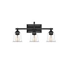 Quoizel Lighting NLC8603EK 3 Lights Earth Black 300W Nicholas Bath Light