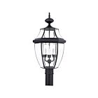 Quoizel Lighting NY9043K 3 Lights Mystic Black 180W Newbury Outdoor Lantern