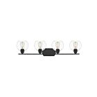 Quoizel Lighting PRUS8636MBK 4 Lights Matte Black 400W Pruitt Bath Light