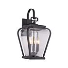 Quoizel Lighting PRV8409K 3 Lights Mystic Black 180W Province Outdoor Lantern
