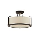 Quoizel Lighting QF1715WT 3 Lights Western Bronze 300W Rigel Semi-Flush Mount